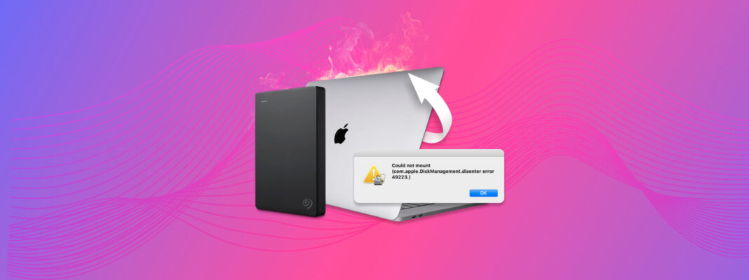 hard drive isnt mounting on mac