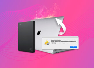 hard drive isnt mounting on mac
