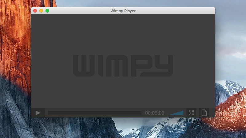  Wimpy Player is another lightweight and minimalist FLV player Mac