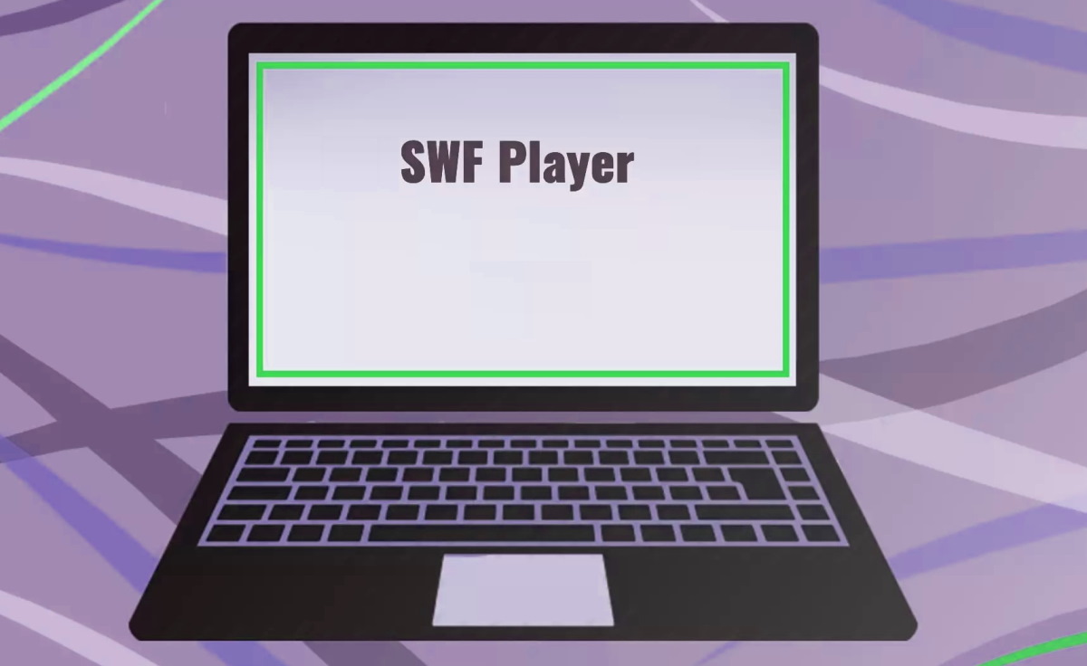 SWF is the file format for Adobe Flash Player files, containing vector-based animations and videos.