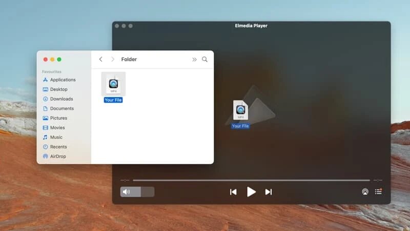 Open MOV  files on your Mac using Elmedia Player