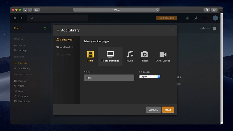 Plex offers additional things such as TV channels to stream and games.