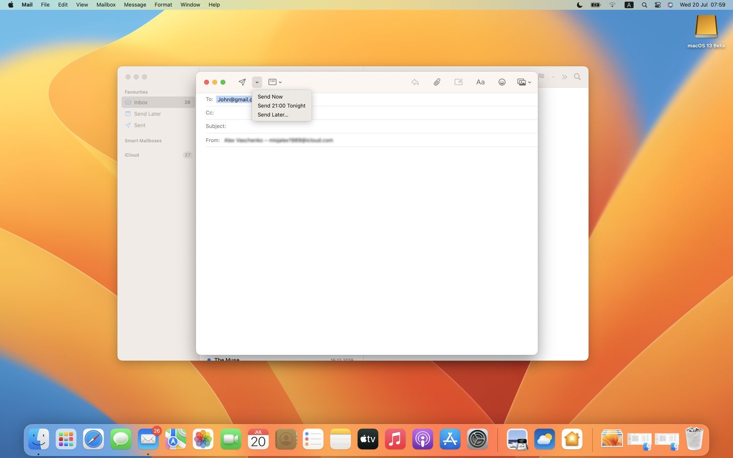 apple mail macos ventura