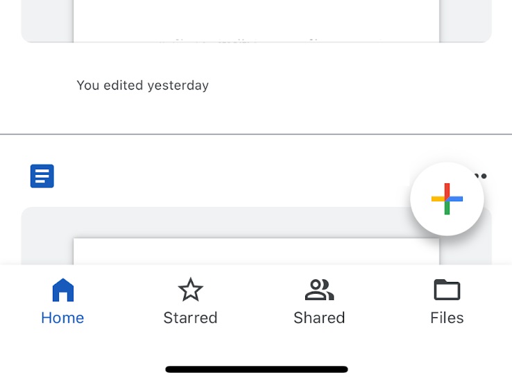 You can see here all the Google docs that are on the disk.