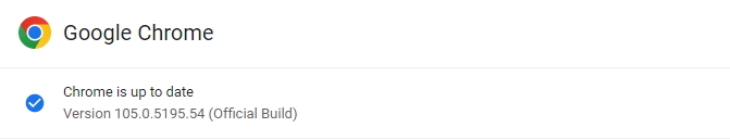 make sure that you’ve installed the latest version of Chrome