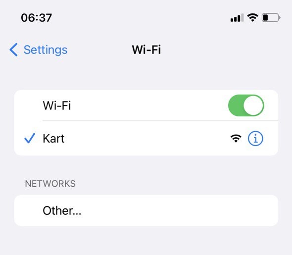 Go to the Control Center or go to Settings on iOS and try turning Wi-Fi off and on again.