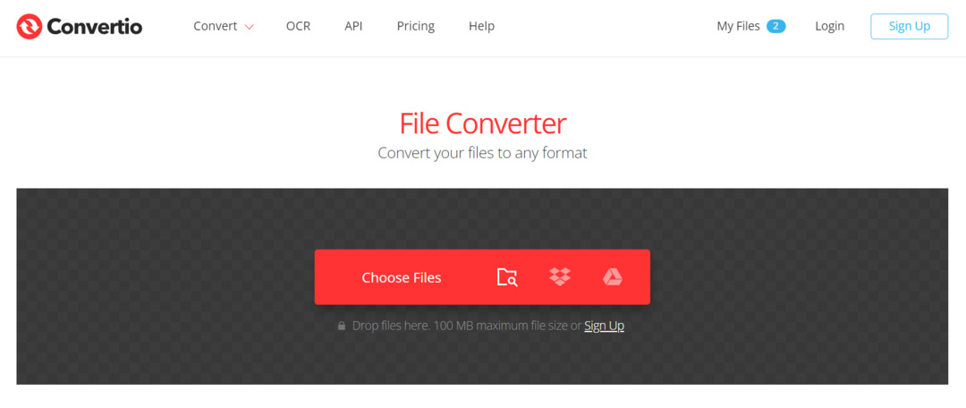 It's fast browser-based file converter, supporting 300+ file formats.