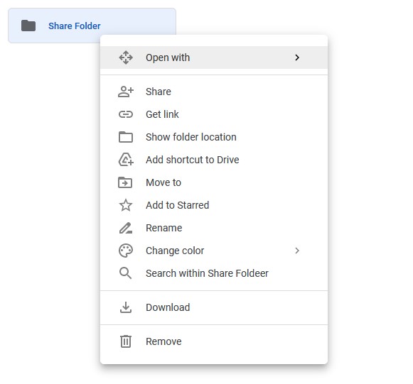 List of functions in google drive.
