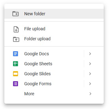 You can create as many folders as you like.