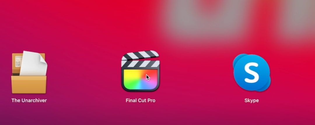 Final Cut Pro desktop icon.