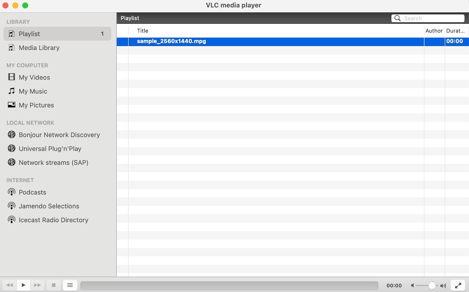 VLC is a free, open-source MPG player with cross-platform availability