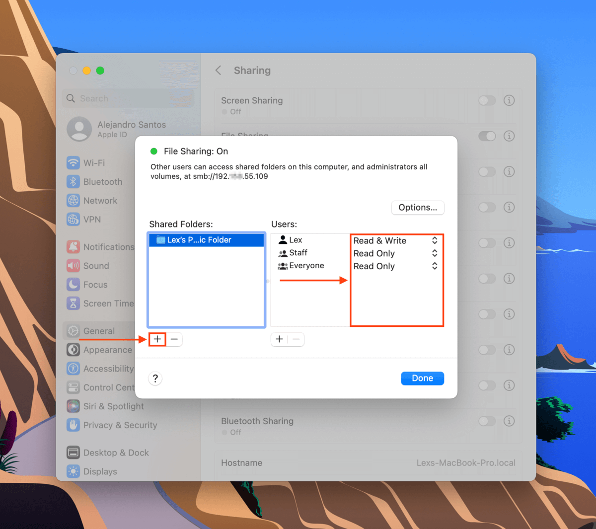 Permissions in File Sharing