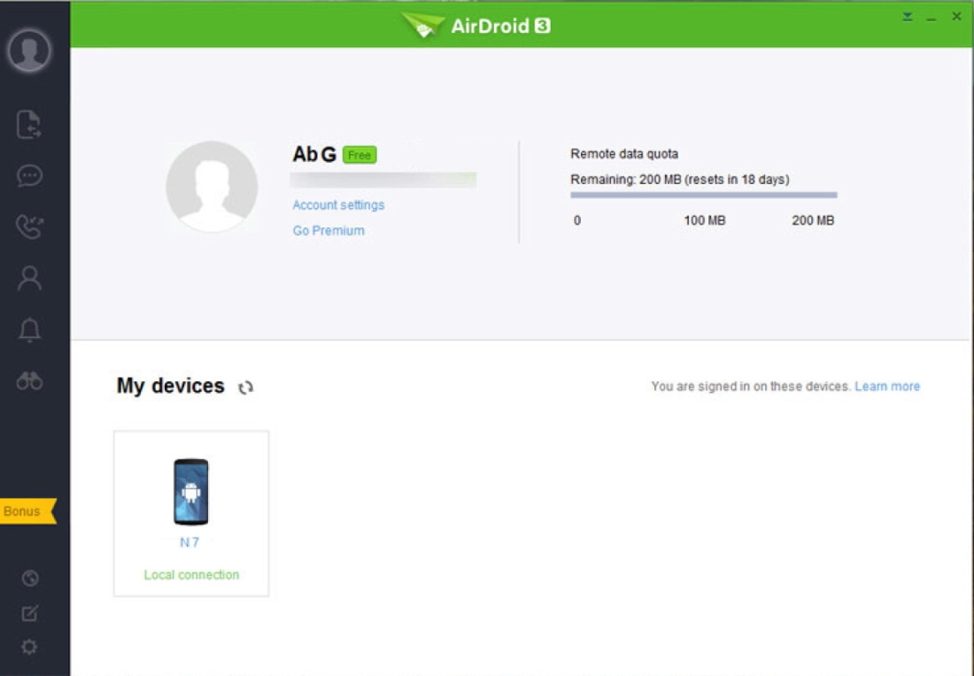 AirDroid is a great alternative to Android File Transfer