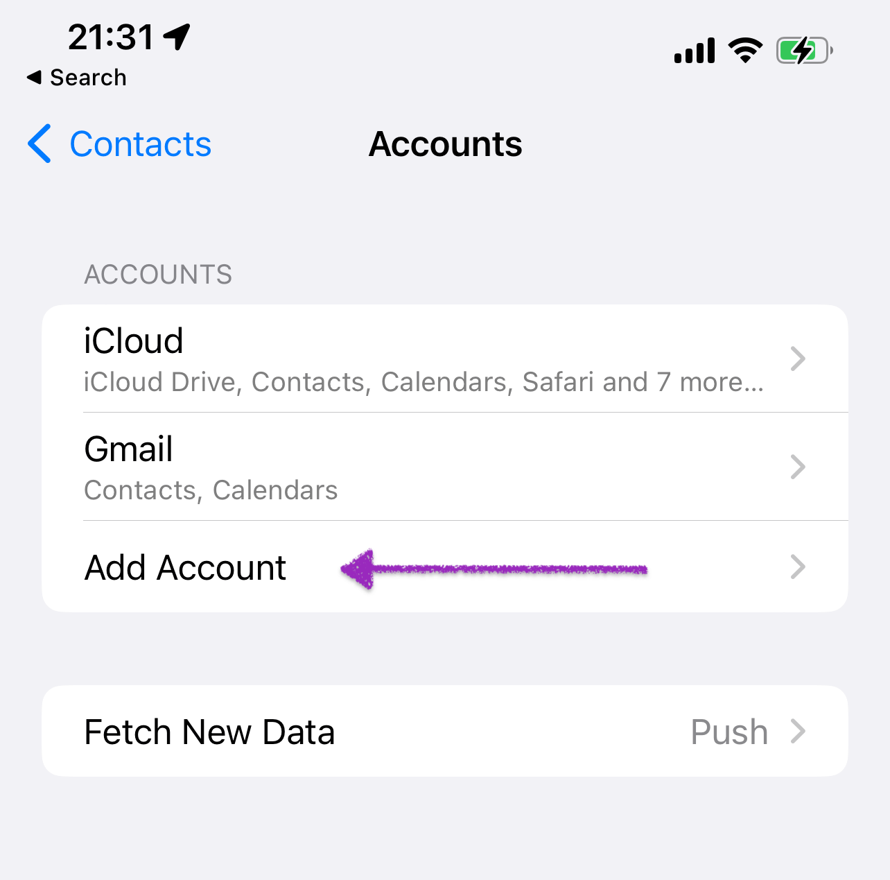 add account