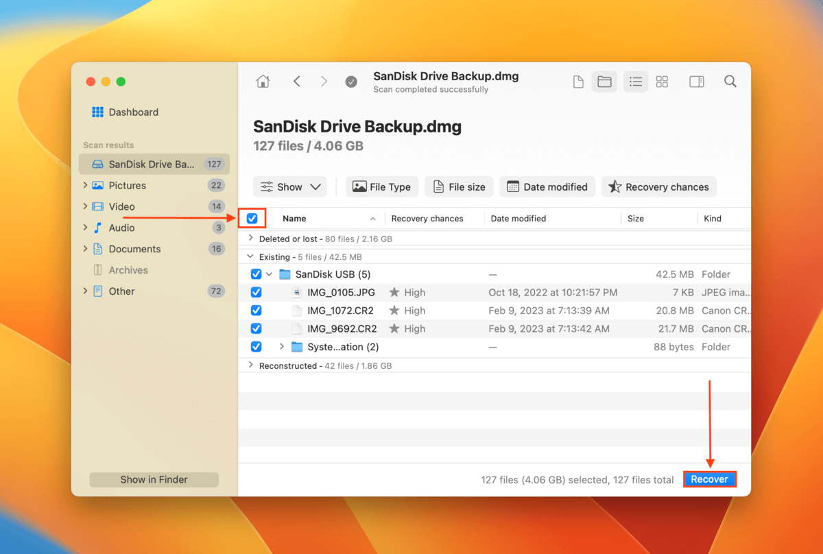 Disk Drill file recovery