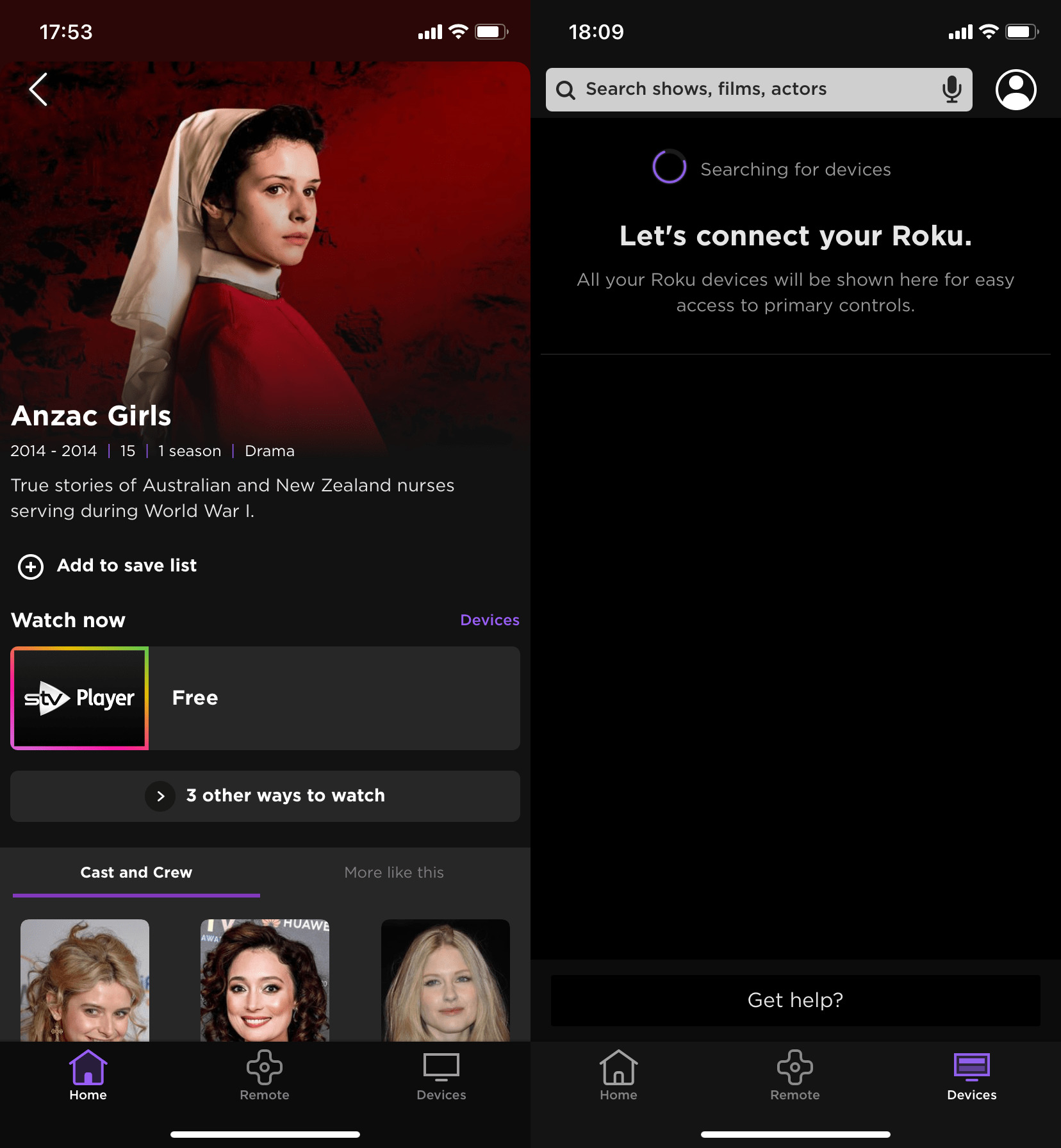 Use Roku as a wireless way to stream from iPhone to TV