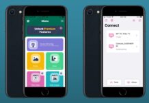 Screenshots of Screen Mirror app on iPhones