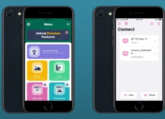 Screenshots of Screen Mirror app on iPhones
