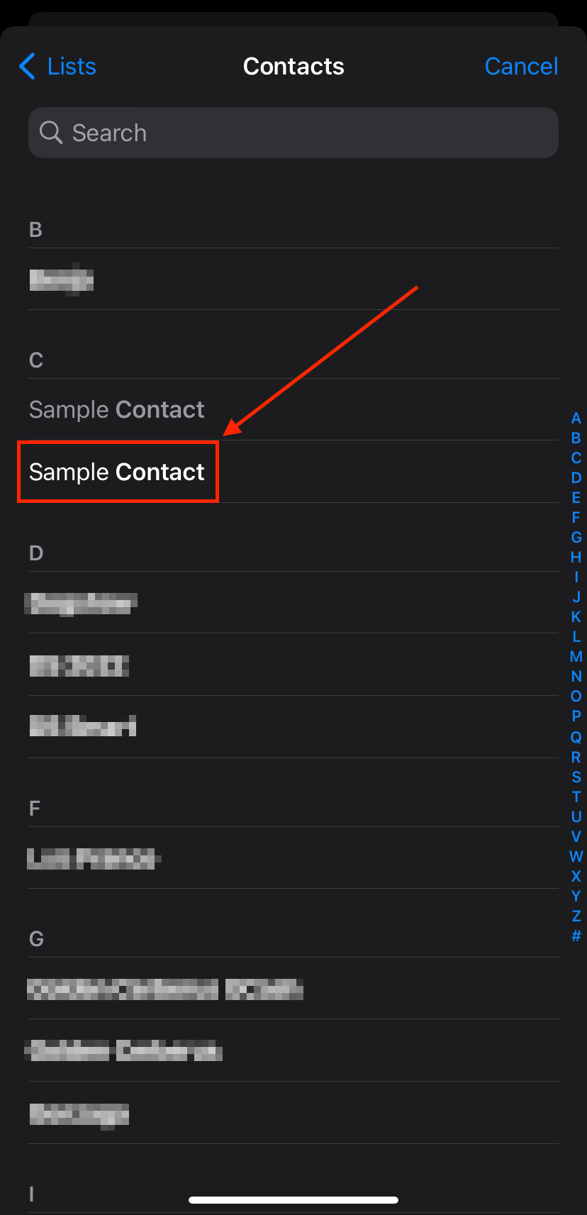 Duplicate selection for the Link Contacts tool on iPhone