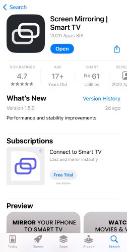 Download Screen Mirroring | Smart TV from the App Store