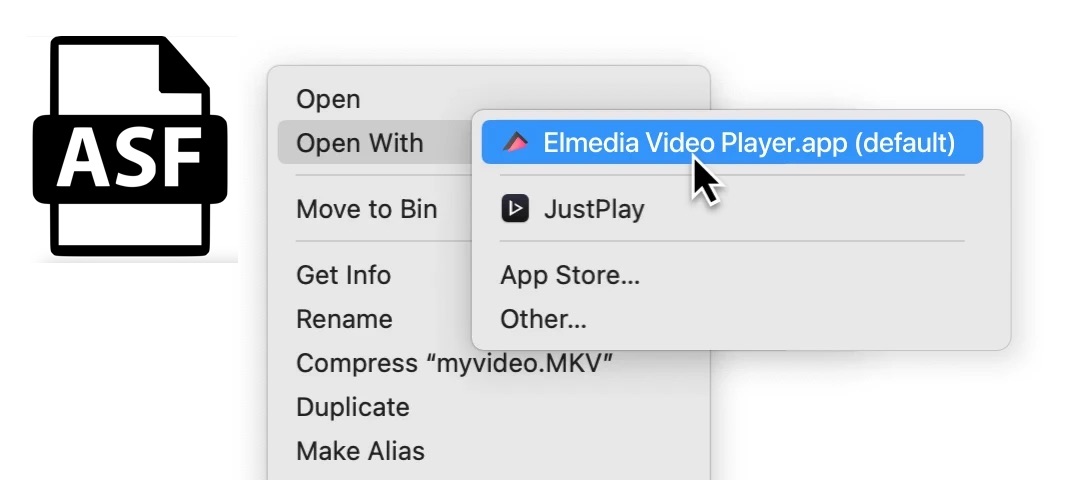 Play your ASF file using Elmedia Player