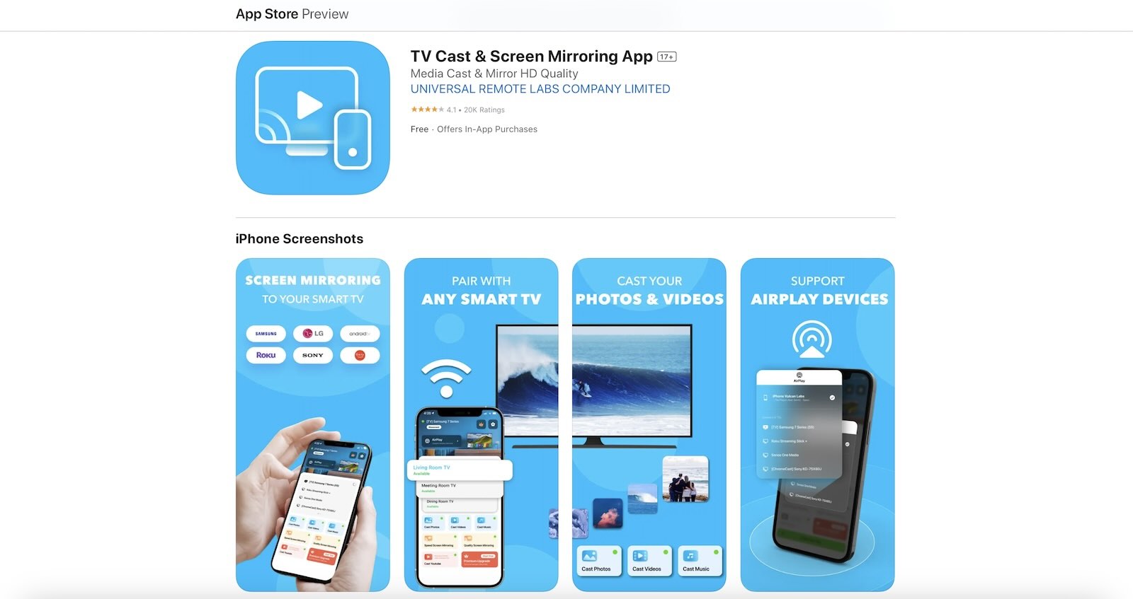 TV Cast & Screen Mirroring App