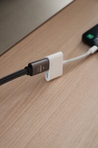 Connect HDMI cable to adapter
