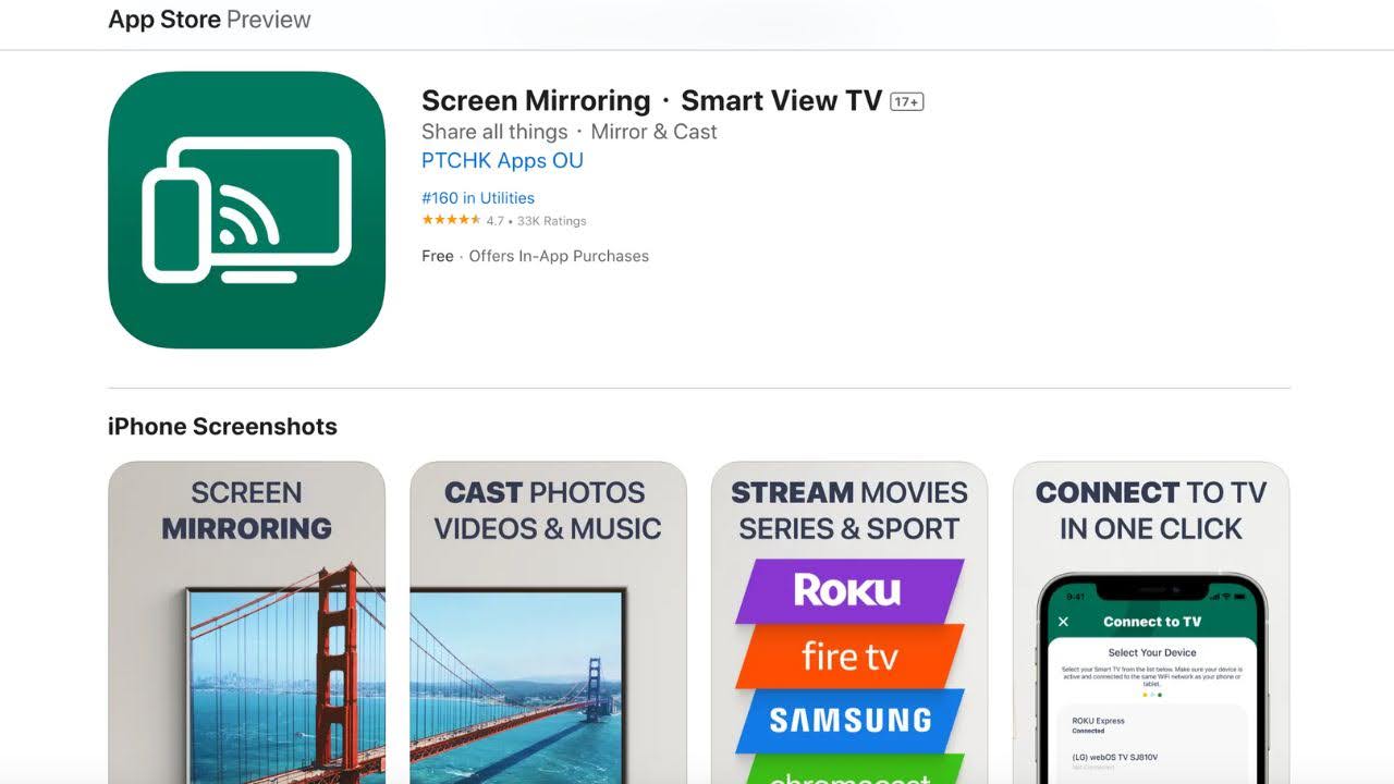 Screen Mirroring・Smart View TV in the App Store