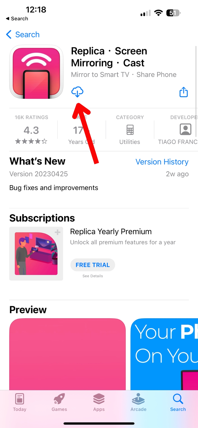 Replica in the App Store screenshot