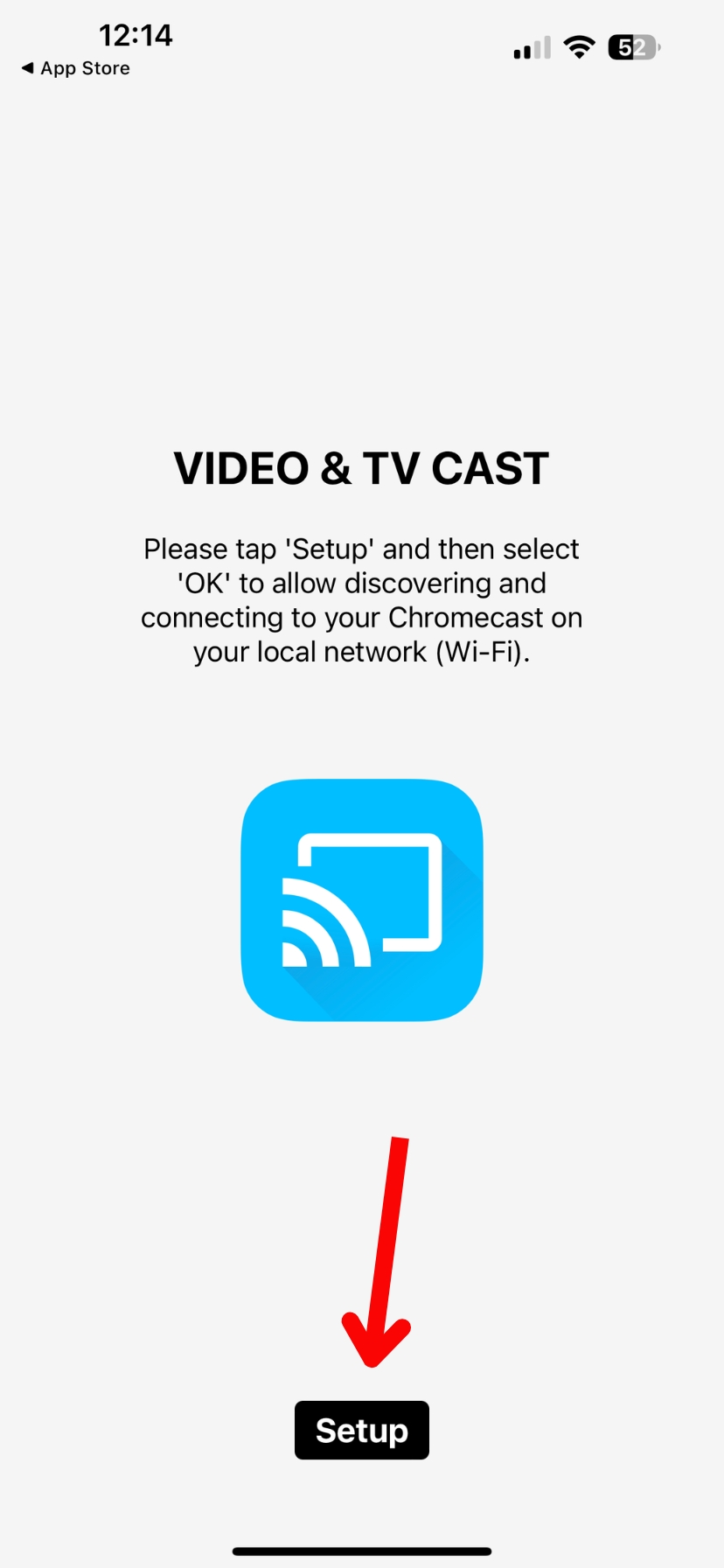 TV Cast Chromecast setup