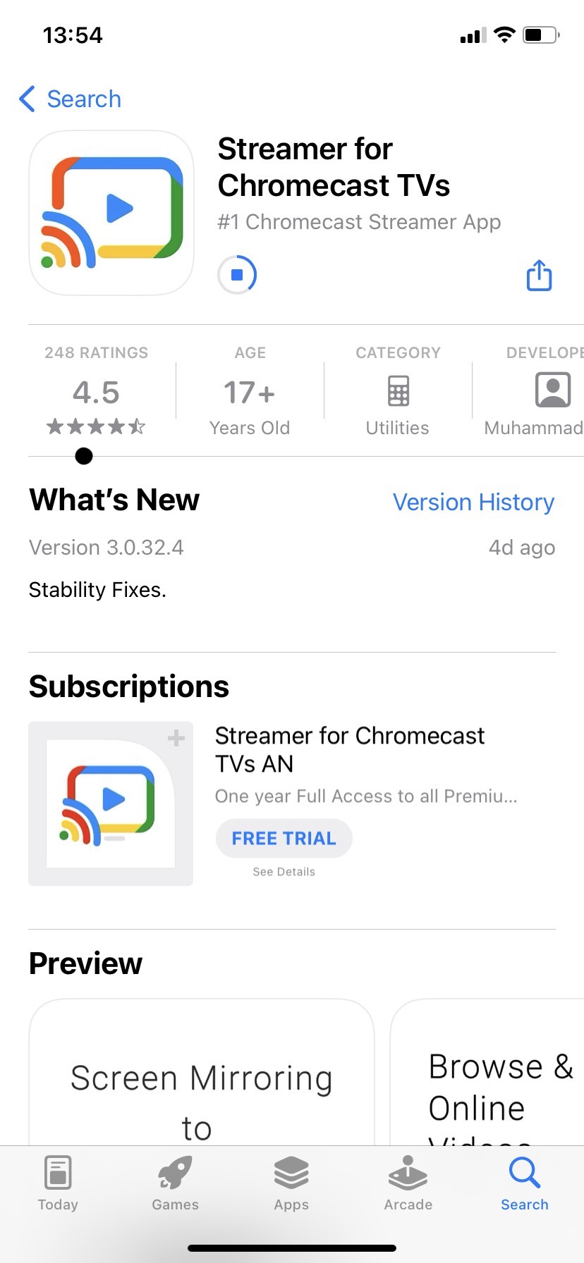 Streamer for Chromecast TVs screenshots