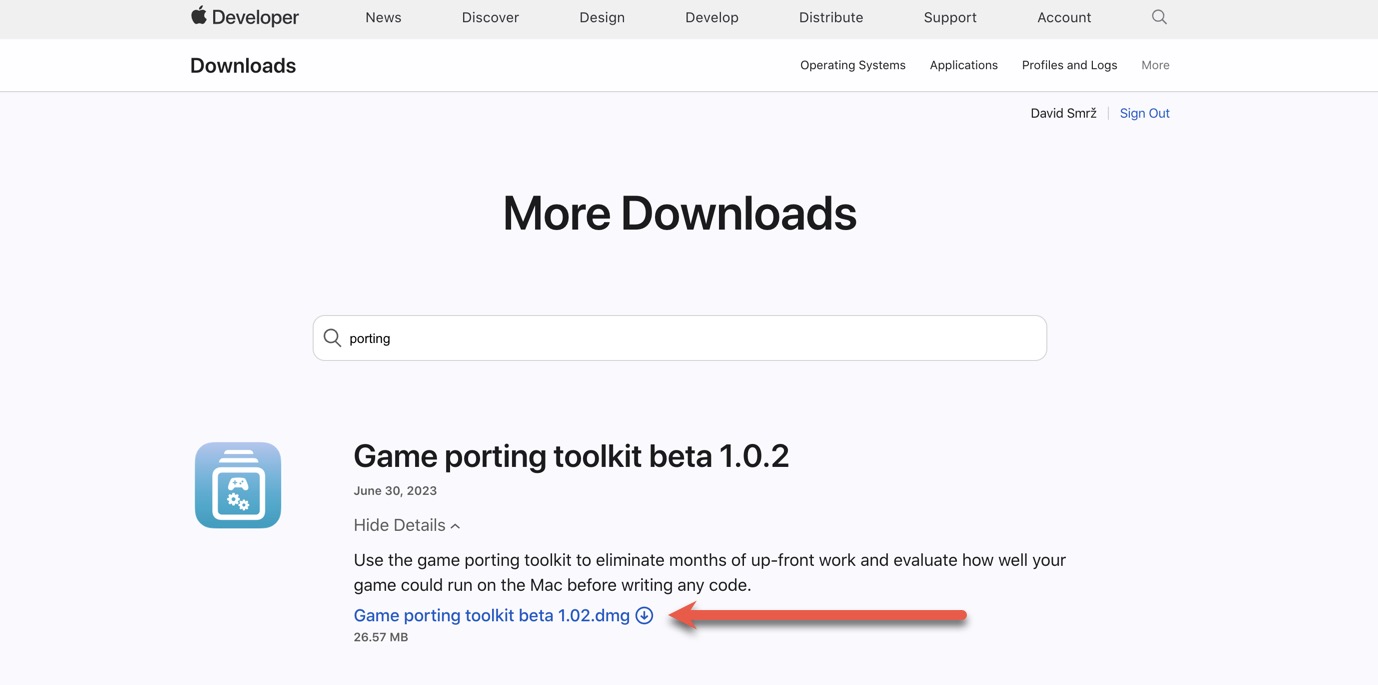 game porting toolkit download