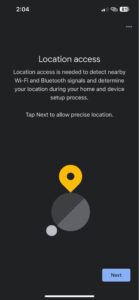 Give the Google Home app access to your location