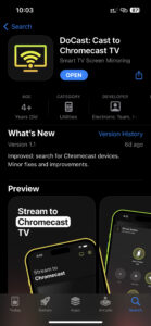 DoCast for the iPhone on the App Store