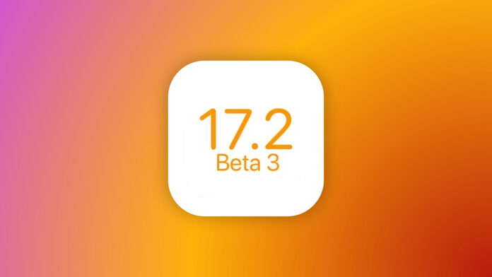 iOS 17.2 beta 3