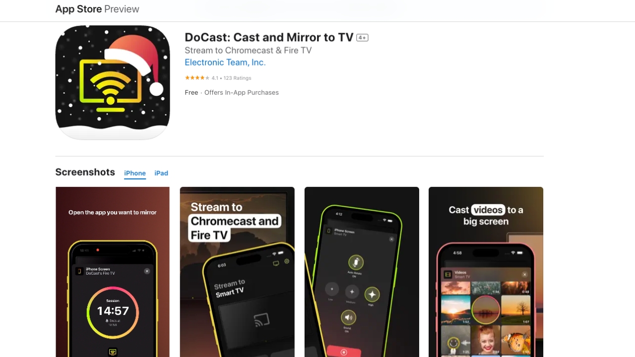 DoCast in the App Store