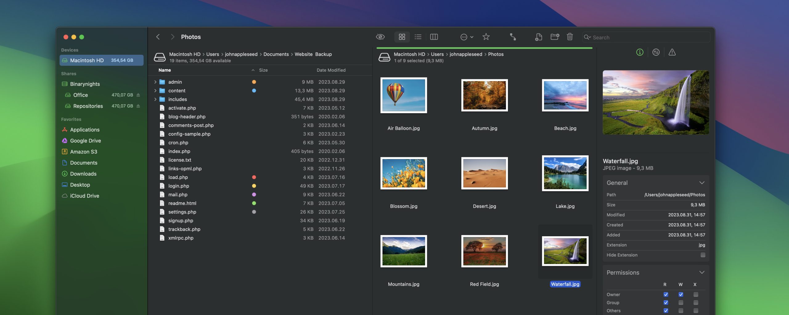 Forklift - interface window