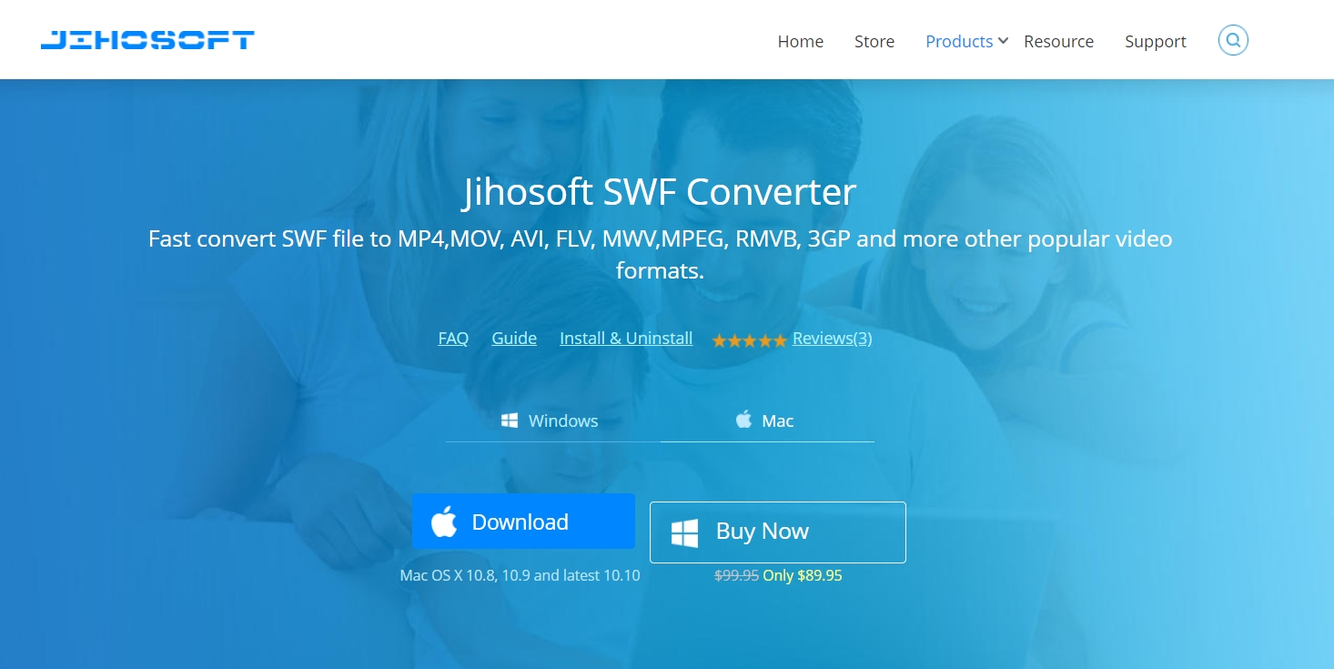 Jihosoft Convers SWF files into wide range of formats