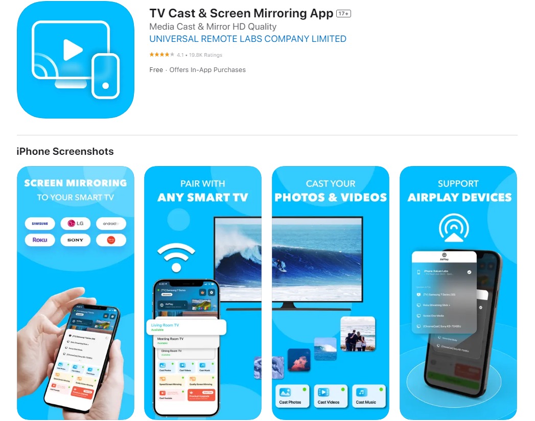 TV Cast & Screen Mirroring App in the App Store