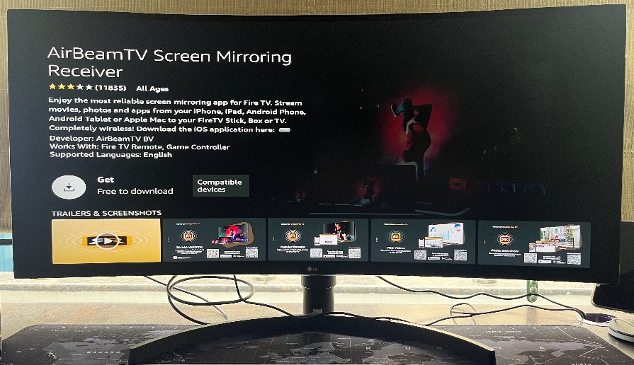 Download the AirBeamTV Screen Mirroring Receiver app