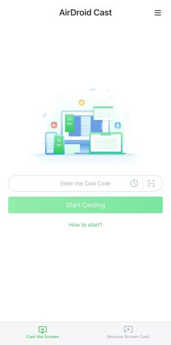 Confirm all permissions in the AirDroid Cast app to start mirroring