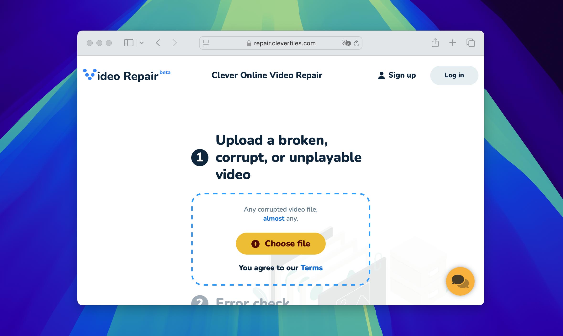choose mkv file in repair Clever Online Video Repair
