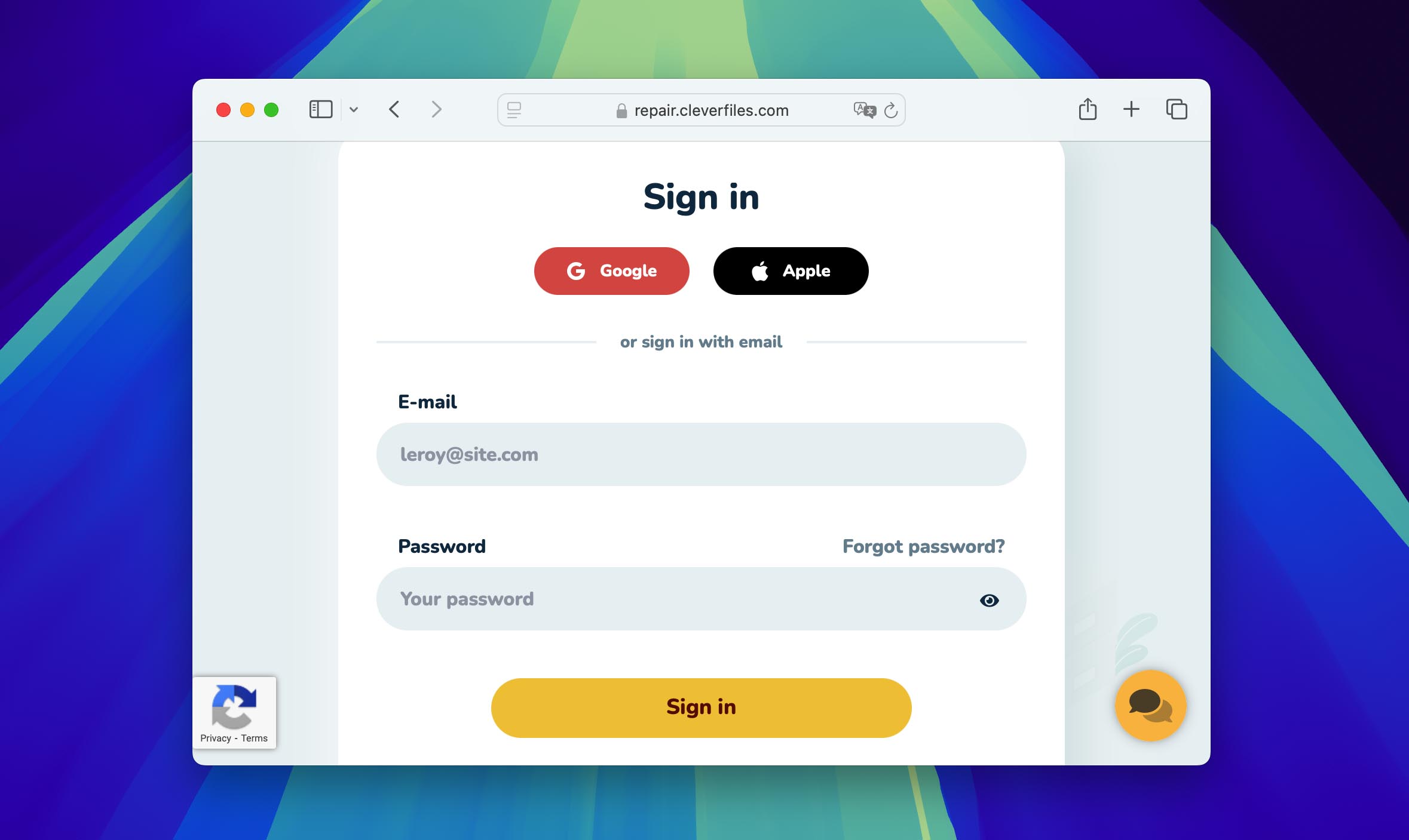 create account in clever repair