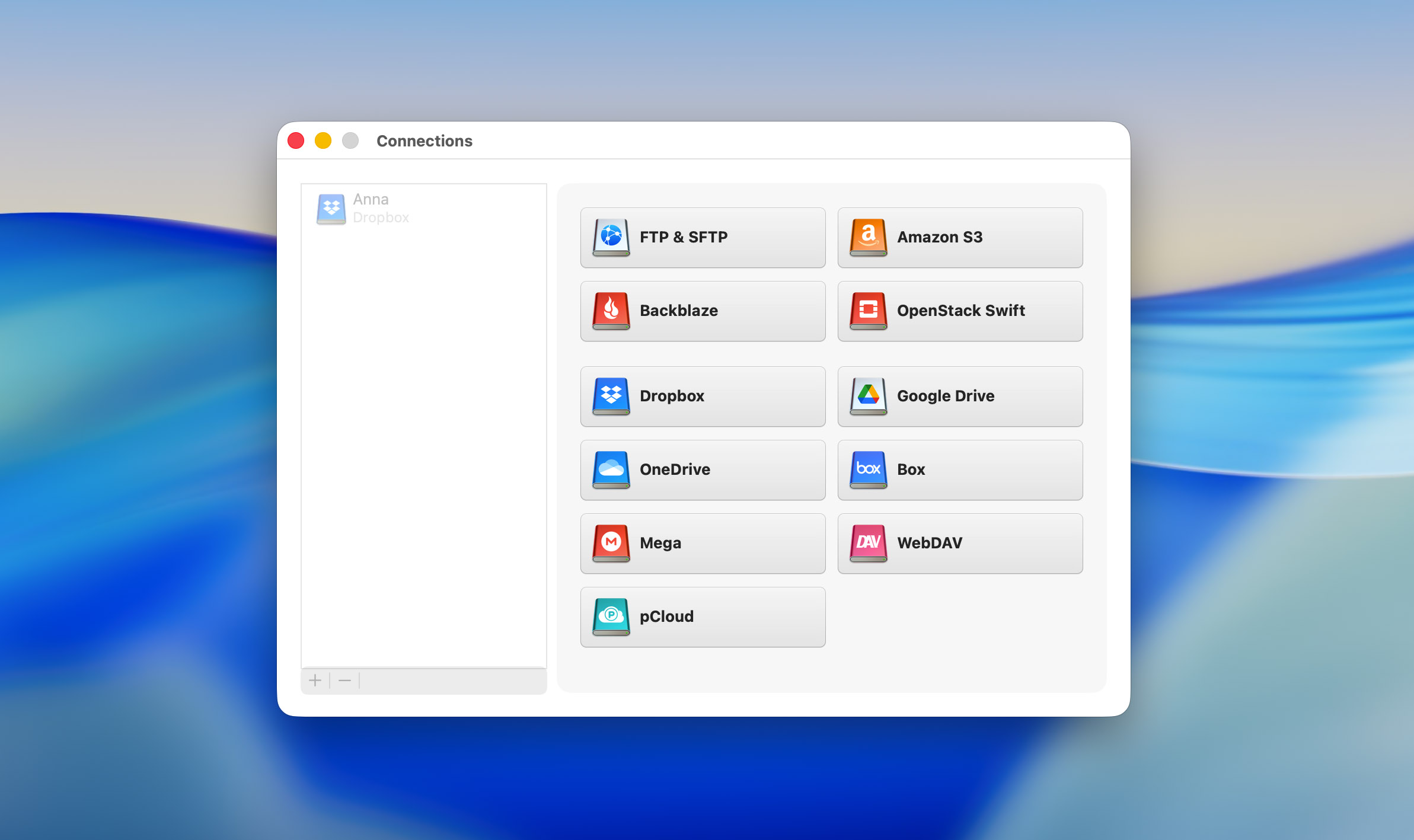 select amazon from list