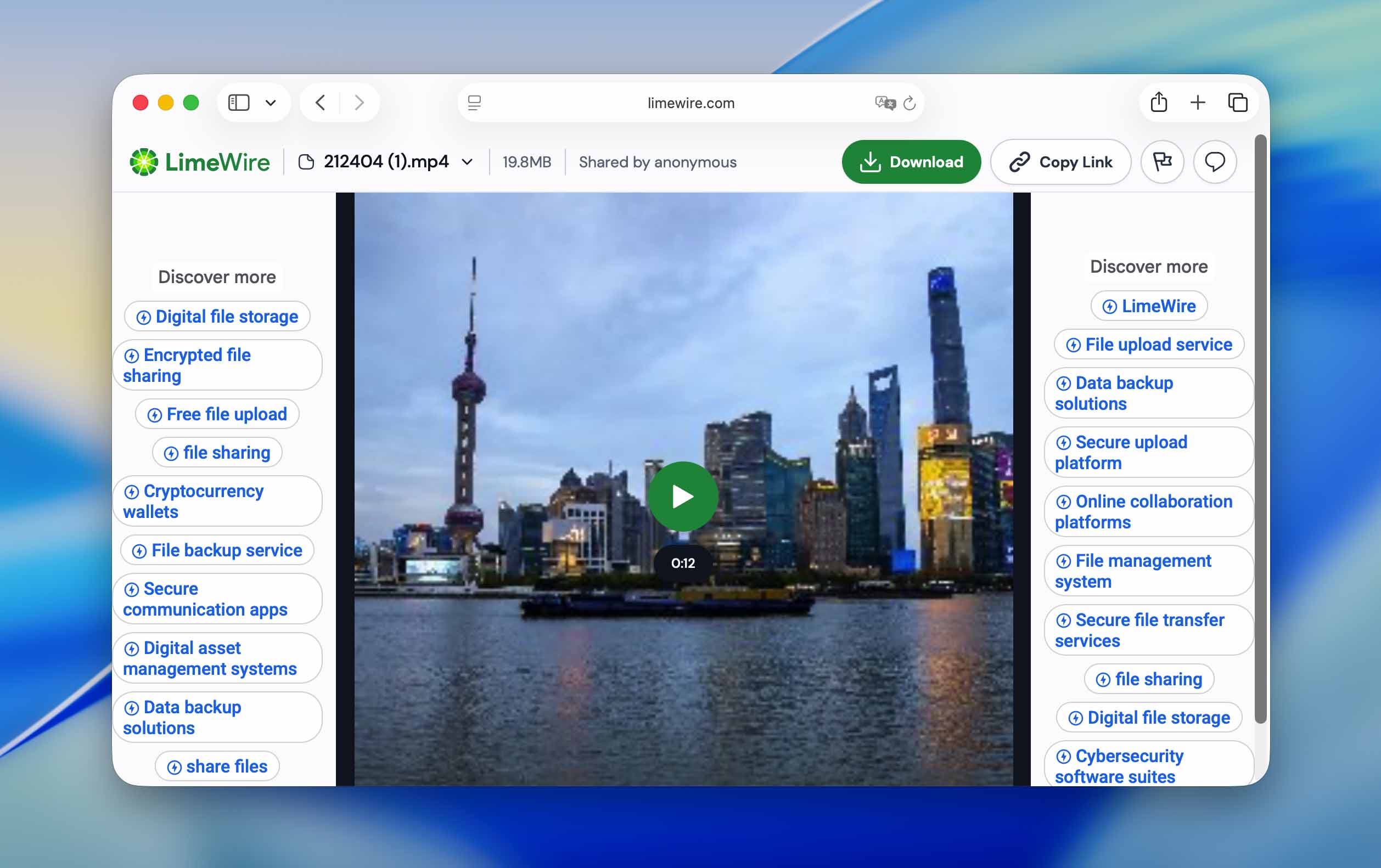 download video from snapdrop