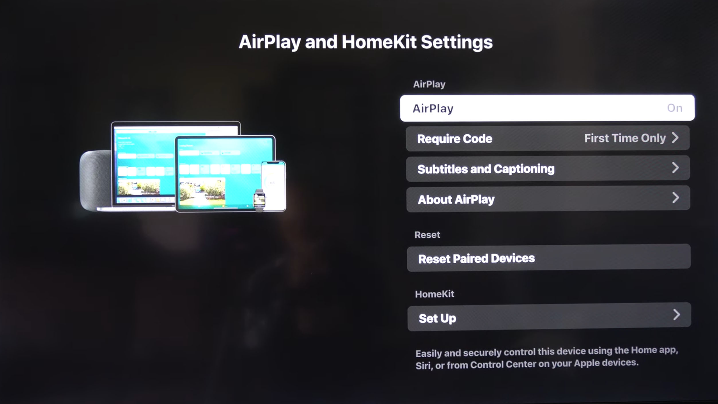 enable airplay on roku