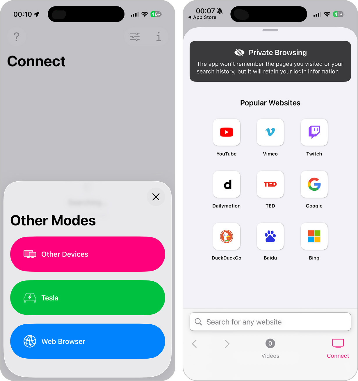 replica open browser